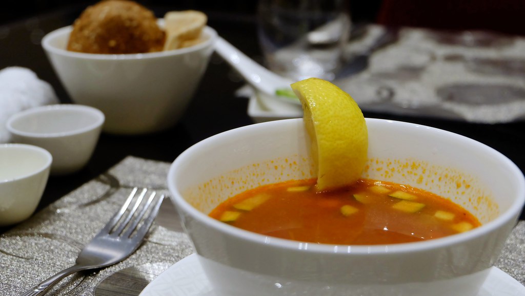 Al Safwa First Lounge Qatar Airways SOUP Seafood with Su… Flickr