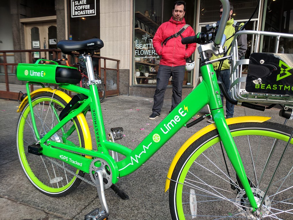 Lime E electric assist bicycle provides needed help on hil… Flickr