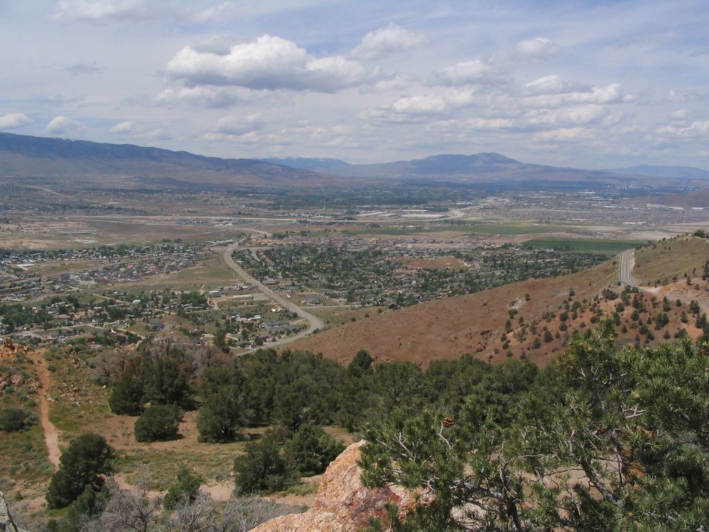 View of South Reno, Nevada State Route 341 (Geiger Grade) Between Reno
