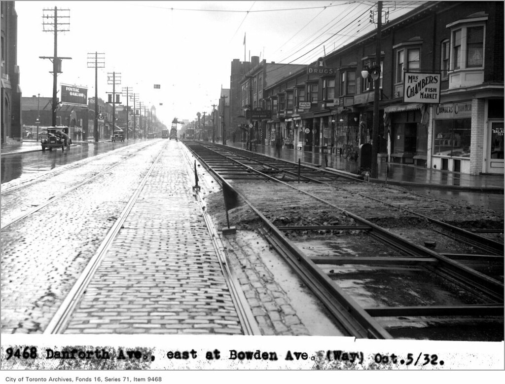 Danforth Avenue, looking east from Bowden Avenue Photograp… Flickr