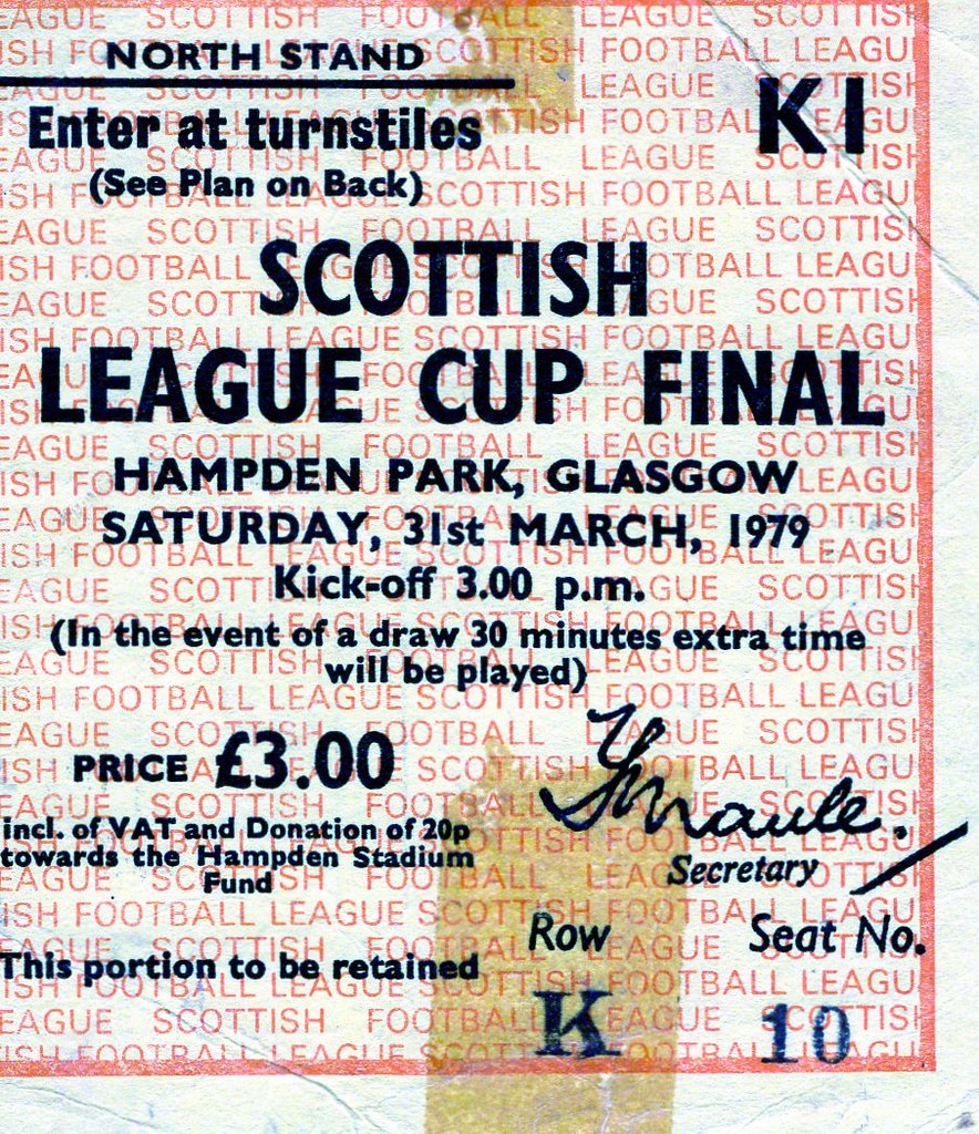 Rangers v Aberdeen LCF 310379 ticket Mark McAdam Flickr