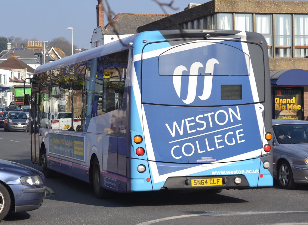 Weston College Rear Advert ..seen on First West of Engl… Flickr