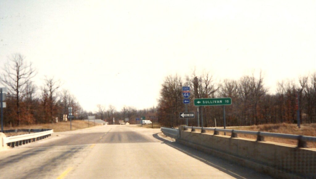 East I44 Destination board Leasburg MO Exit 214 1991 Flickr