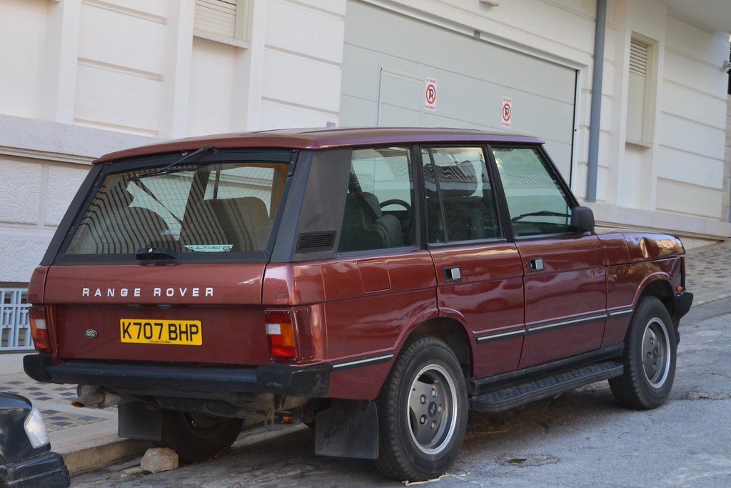 K707 BHP, UK Range Rover Seen in Athens, Greece International