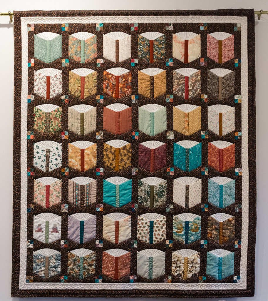 Open Book Quilt at the Hagerstown, Indiana Library. Flickr
