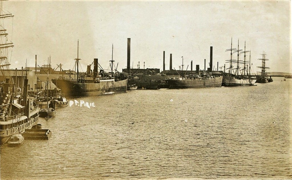 Wharf at Port Pirie, S.A. very early 1900s Aussiemobs Flickr