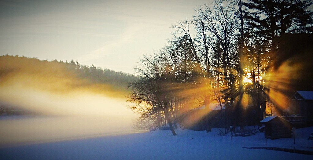 Sunrise over Arnold Lake in Milford,NY. Mark Gardner Flickr