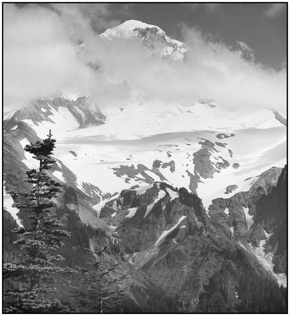 Mount Hood, Oregon Mt. Hood, Oregon. Sandy Glacier, an… Flickr
