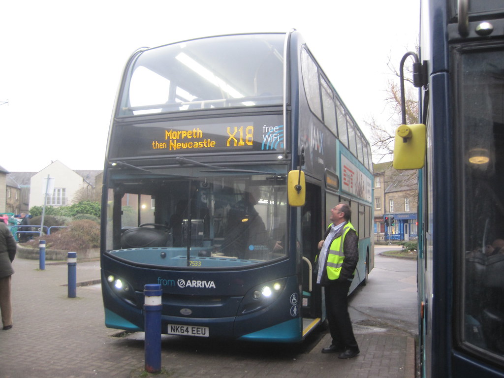 Arriva North East 7533 (NK64 EEU). Alnwick Bus Station Flickr