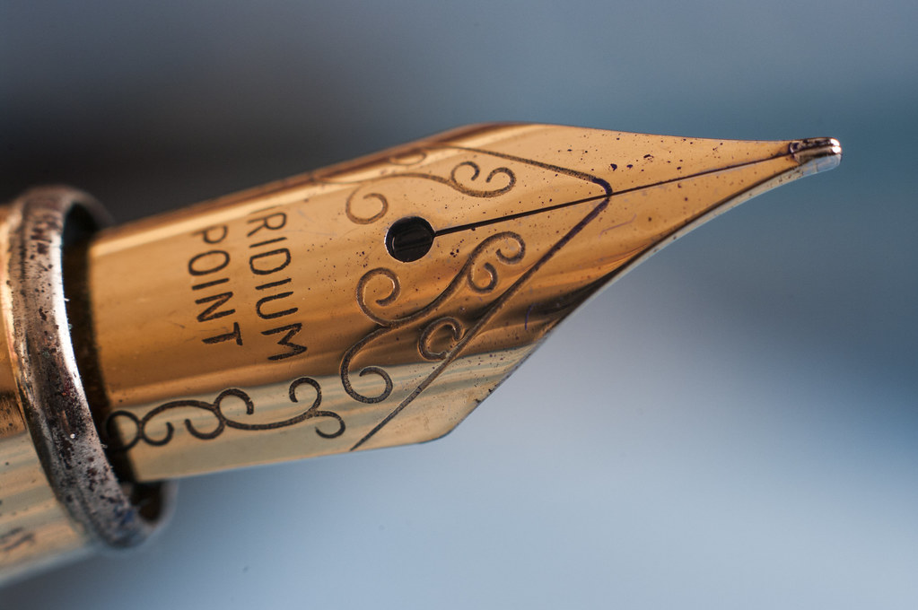 Iridium point Nameless fountain pen probably iridium point… Flickr