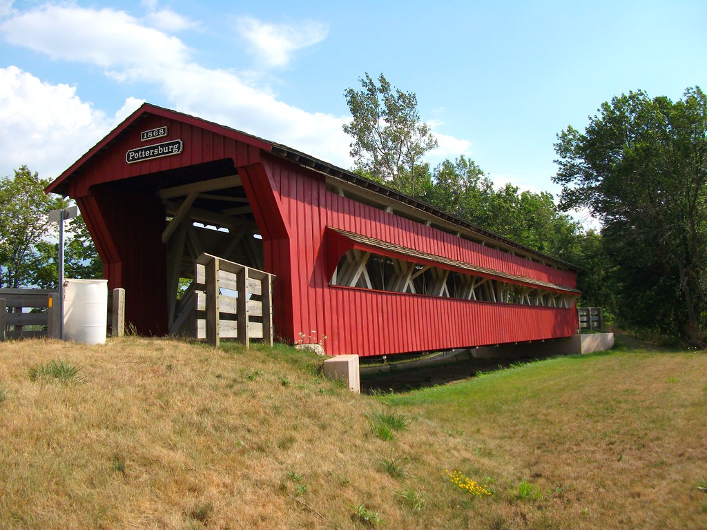Pottersburg Covered Bridge. 1868built Pottersburg Covered… Flickr