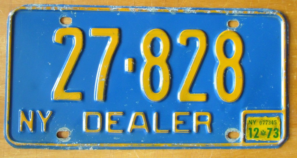 NY Dealer Plate Unrestored Lloyd Costley Flickr