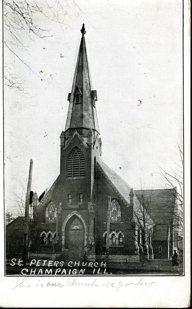 St. Peter's Church, Champaign, Ill. Champaign County Postc… Flickr