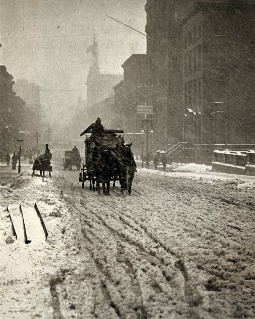 Alfred Stieglitz, Fifth Avenue, New York, USA, 1893 Flickr