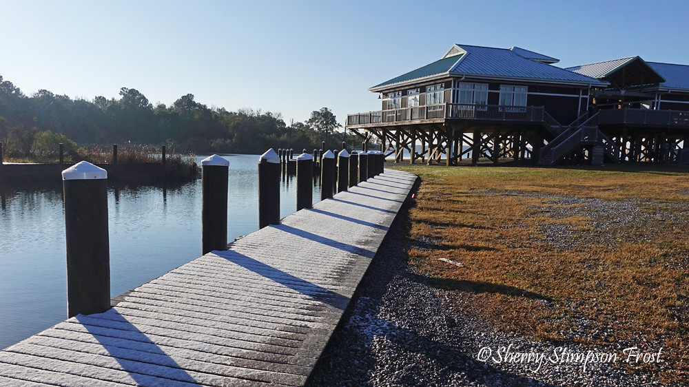 Snow at Weeks Bay in Fairhope, Alabama!! Can you believe i… Flickr