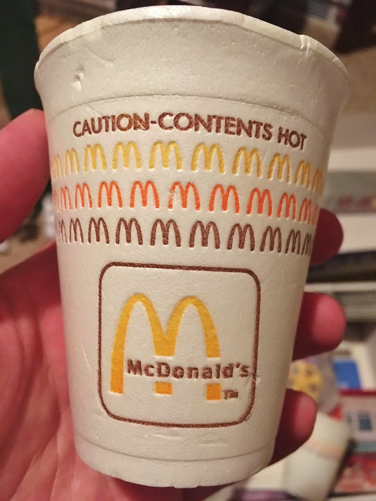 McDonald's Coffee Cup Does anyone remember these, foam hot… Flickr