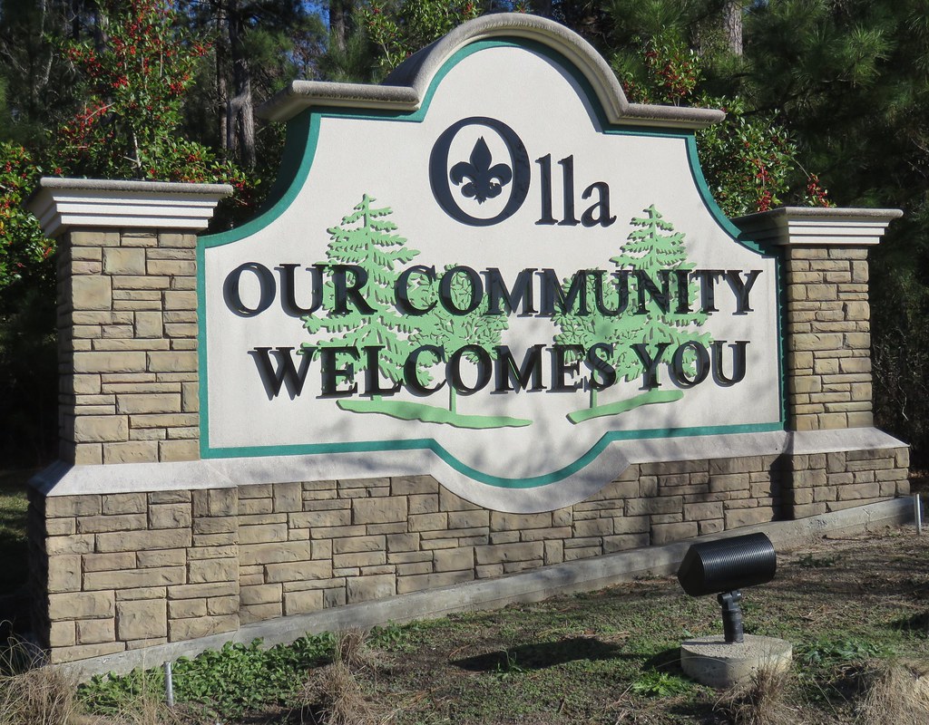 Elevation of Olla, LA, USA Topographic Map Altitude Map