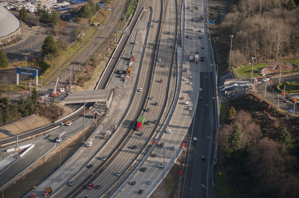 New section of McKinley Way overpass and I 5 in Flickr