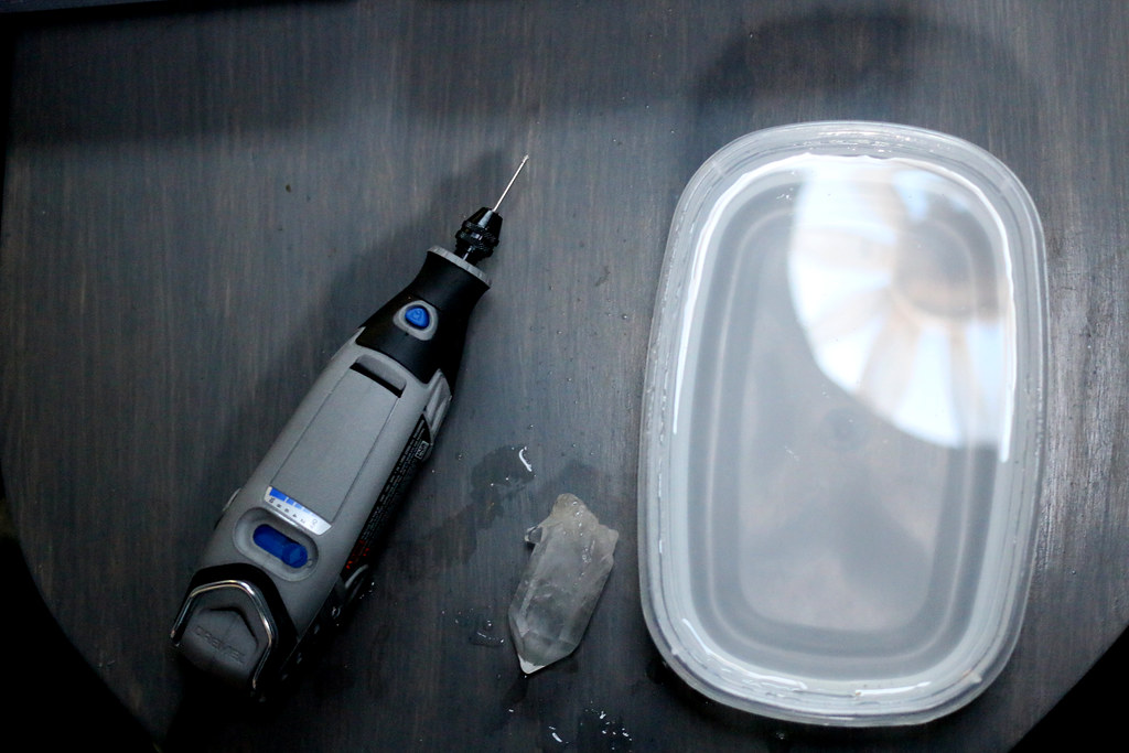 Dremel 3000 to drill Quartz Crystal WILLPOWER STUDIOS Flickr