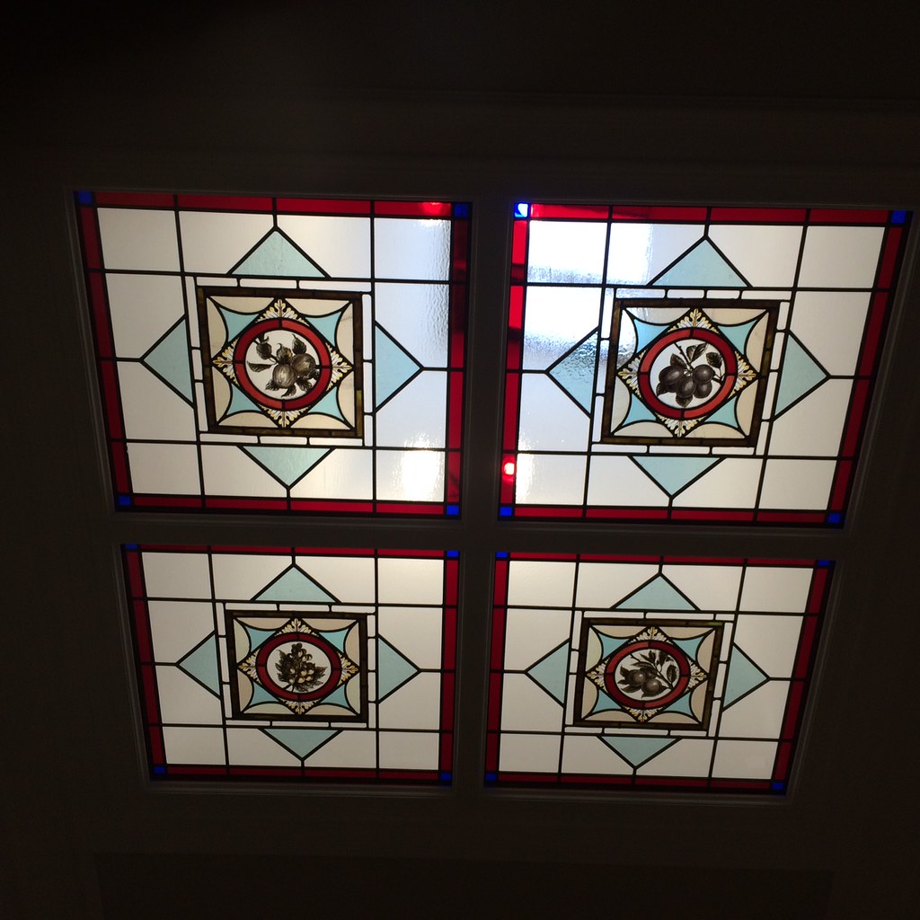 Scotland stained glass This stunning stained glass ceiling… Flickr