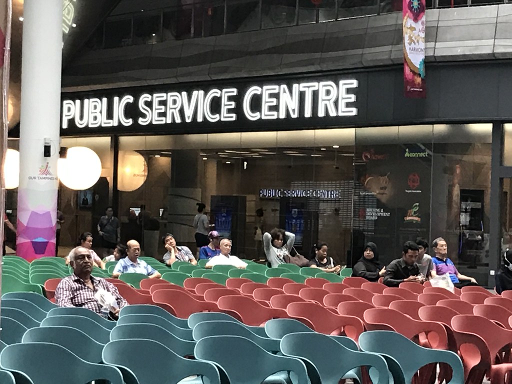 Our Tampines Hub Residents of Tampines relaxing by sitting… Flickr