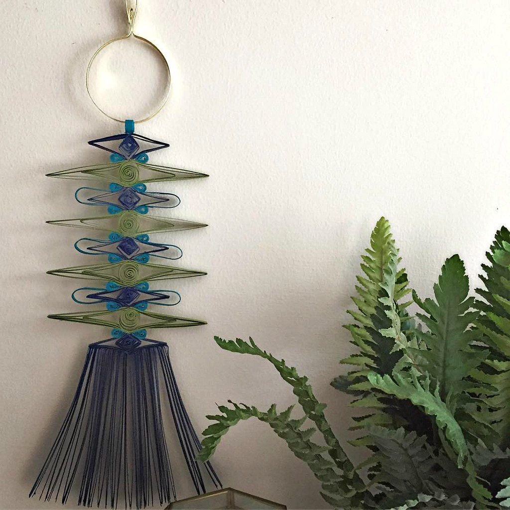 Mid Century Modern Paper Macrame Wall Hanging by Griffin C… Flickr