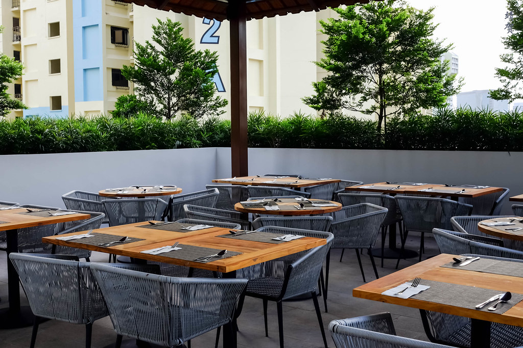 Outdoor dining terrace Hilton Garden Inn Singapore Flickr