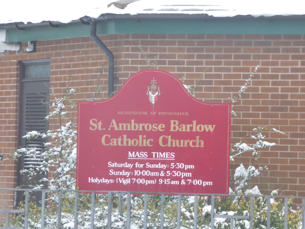 Snow on Lakey Lane in Hall Green near Gospel Oak St. Ambrose Barlow