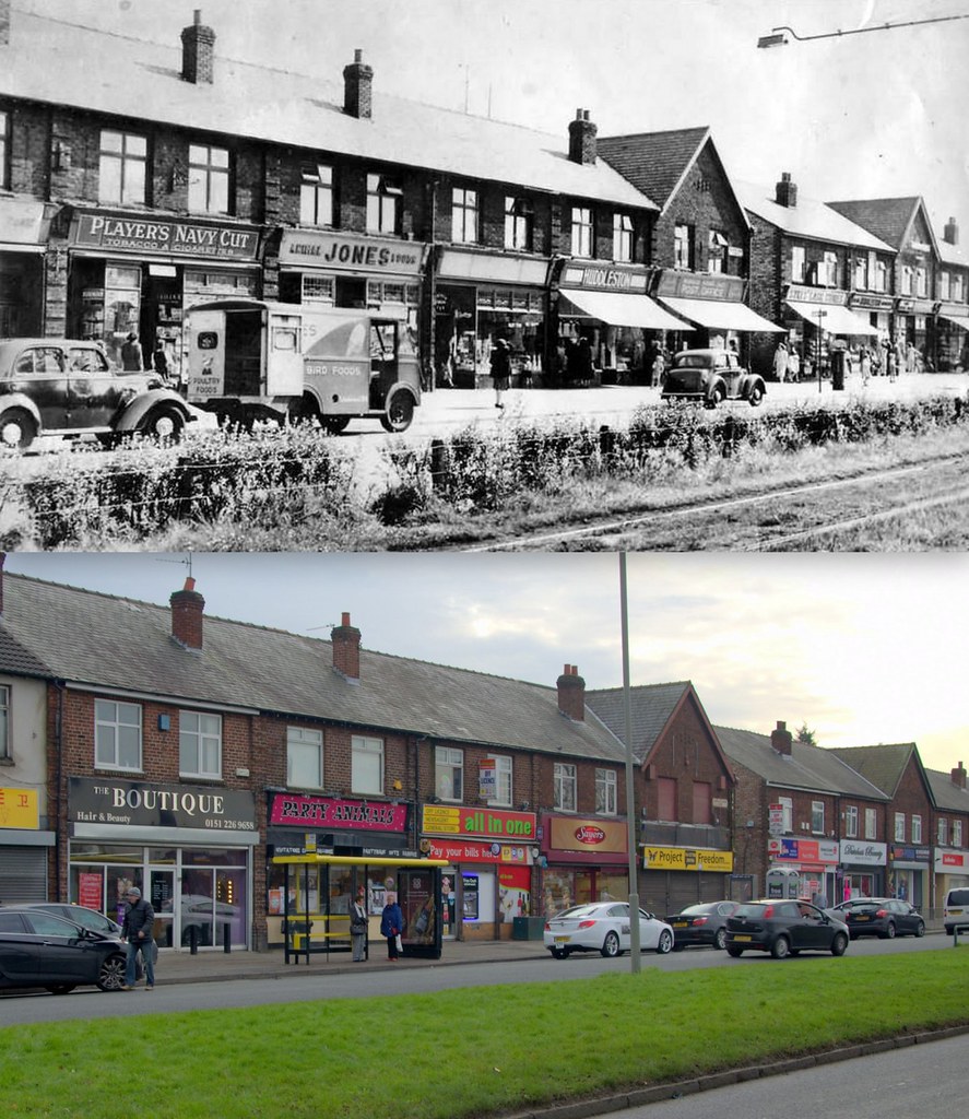 Muirhead Avenue East, West Derby, 1949 and 2016 All these … Flickr