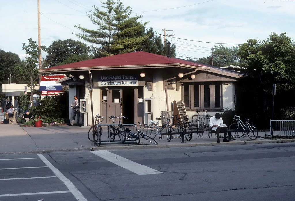 CTA Linden Station Sep 93 The original Linden station hous… Flickr