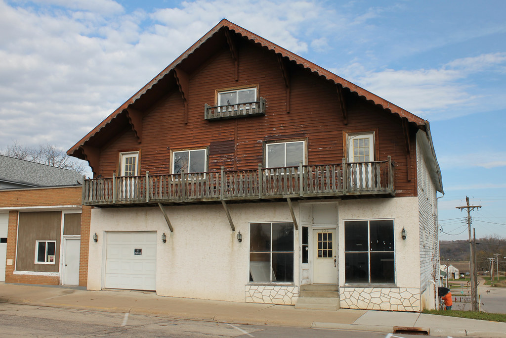 Downtown Building South Wayne, WI Originally a clapboard… Flickr