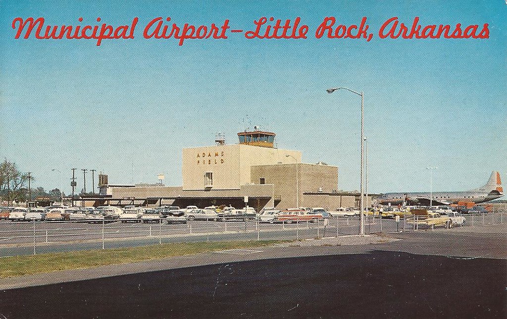 Little Rock Municipal Airport (LIT) postcard 1960's Flickr