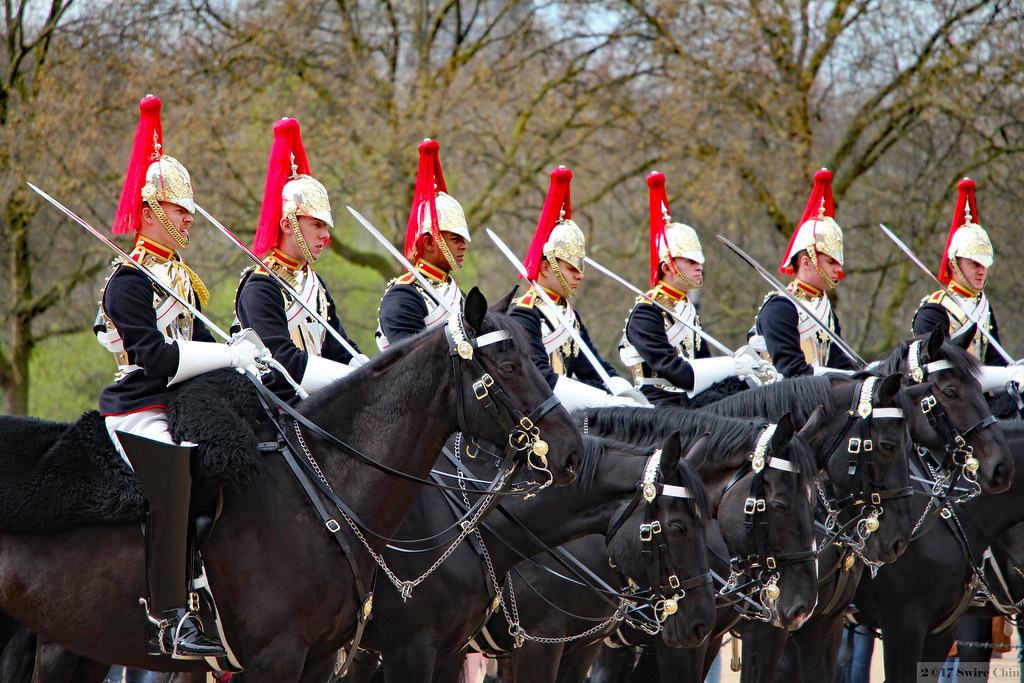Blue coats The Blues and Royals wear dark blue tunics. xxx… Flickr