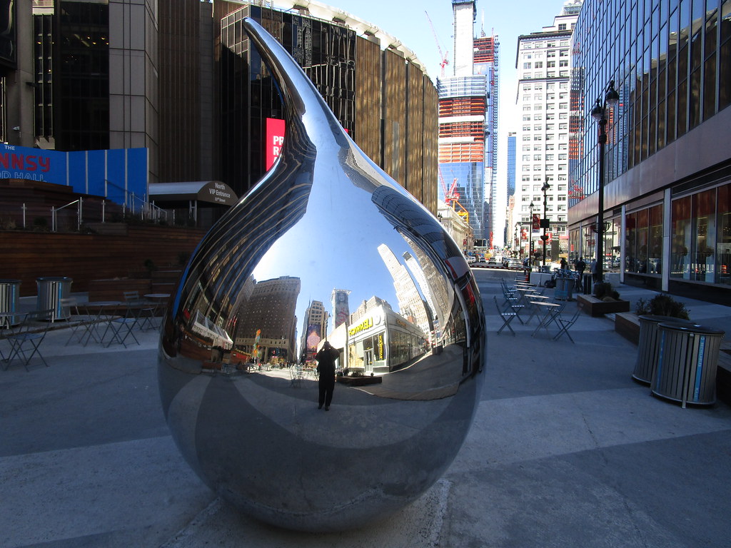 Shiny Silver Mirror Drop Next to Mad Square NYC 8282 Flickr