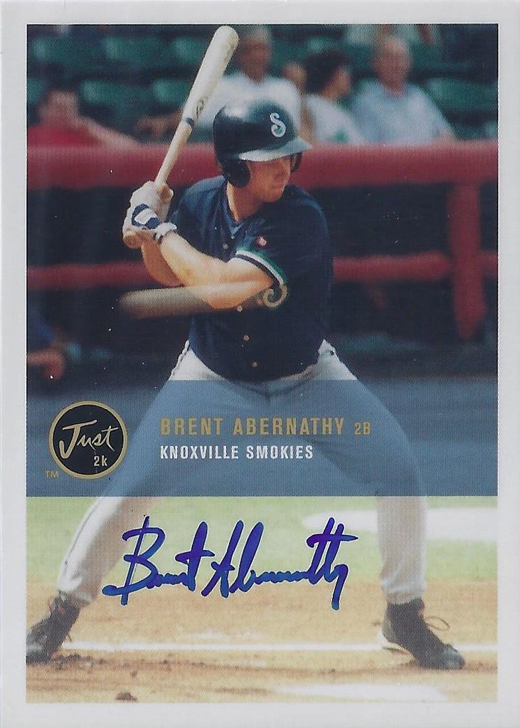 2000 Just Autographs Brent Abernathy BA1 (Second Base
