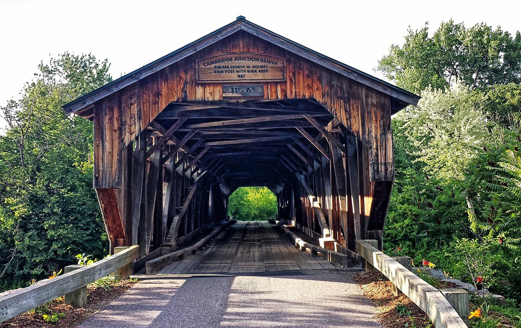 Poland Covered Bridge Cambridge Junction VT (3) nrhp 74… Flickr