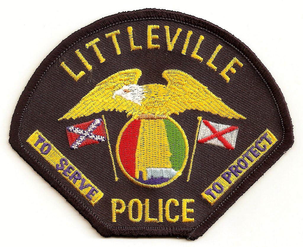 Littleville Alabama Police Eagle and Flags with black bord… Flickr