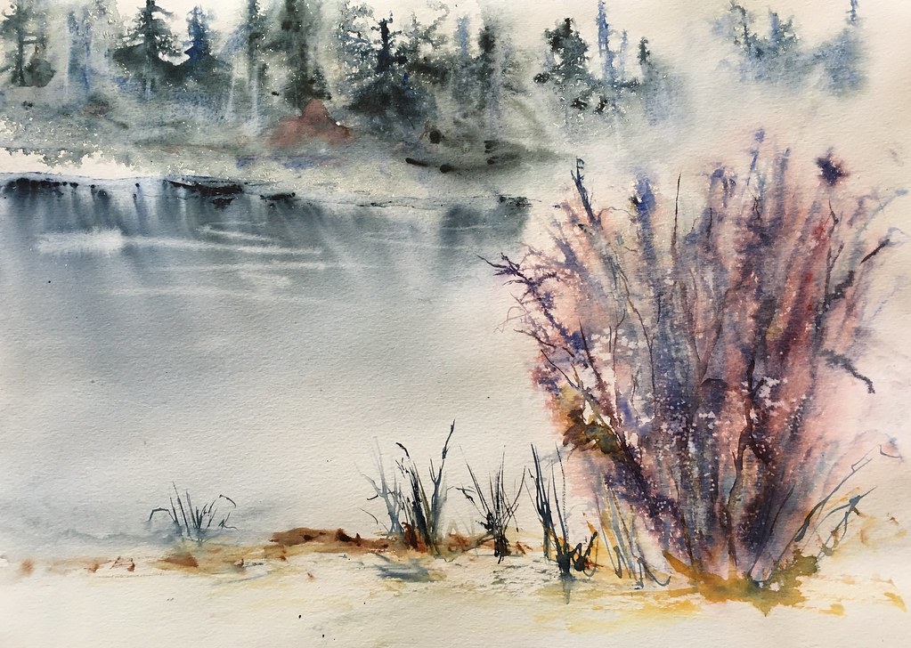 Aquarelle réalisée en stage avec ReineMarie Pinchon. 2 jo… Flickr