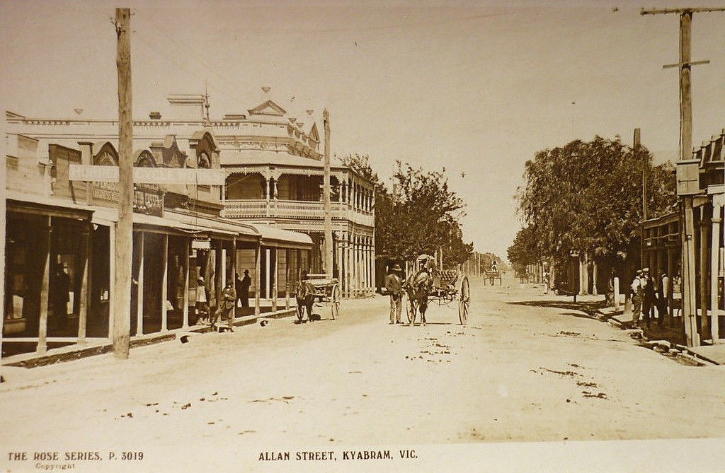 Allan Street, Kyabram, Victoria early 1900s Aussiemobs Flickr