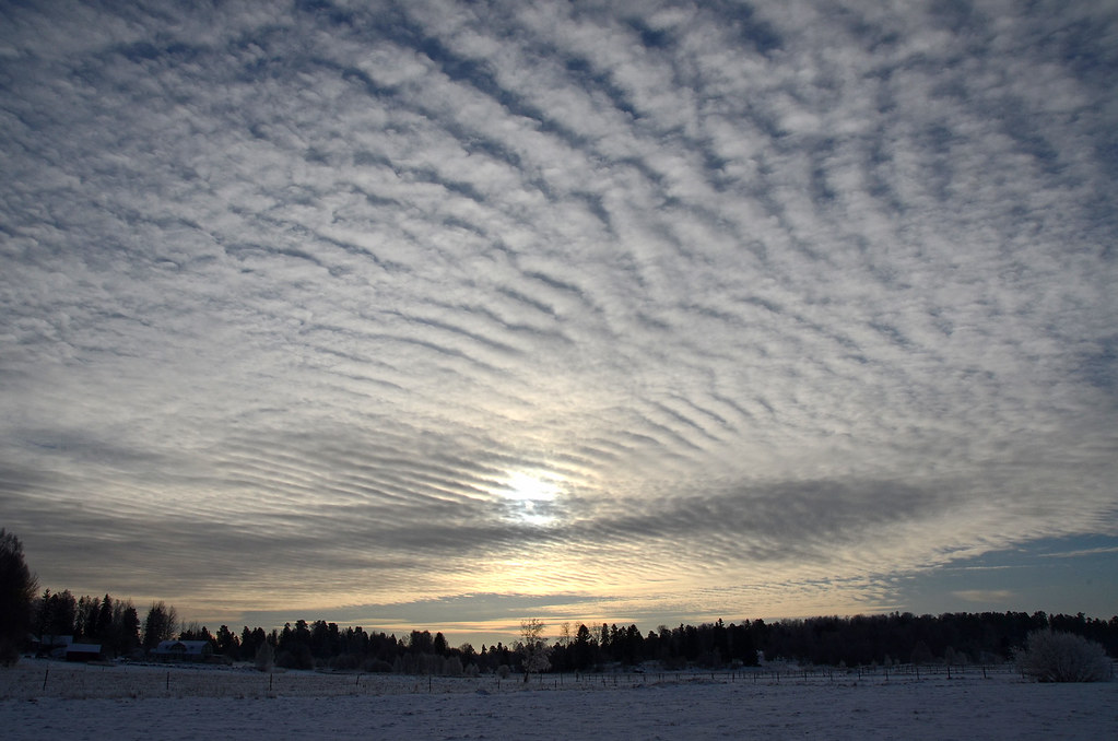 Mackerel Sky Mackerel scale clouds usually foretell a chan… Flickr