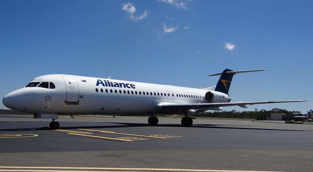 Alliance Airlines Fokker 100 VHXWR (Gladstone 2018) Flickr