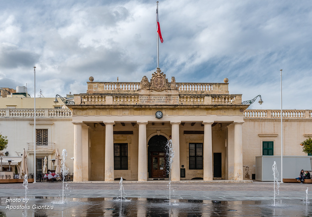 The Grandmaster's Palace in Valletta. The Main façade of t… Flickr