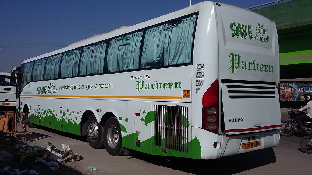 PARVEEN TRAVELS | TN 21 AU 3499.B9R VOLVO MULTI AXLE 2+2 A ...