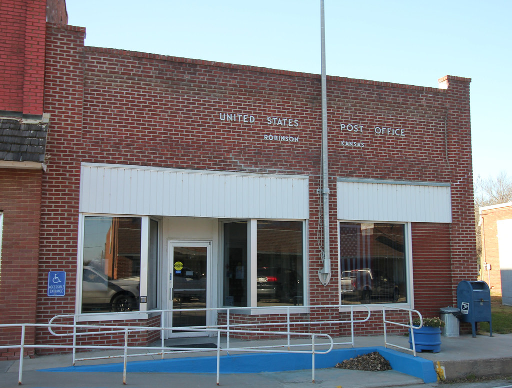 Post Office Robinson, KS Tom McLaughlin Flickr