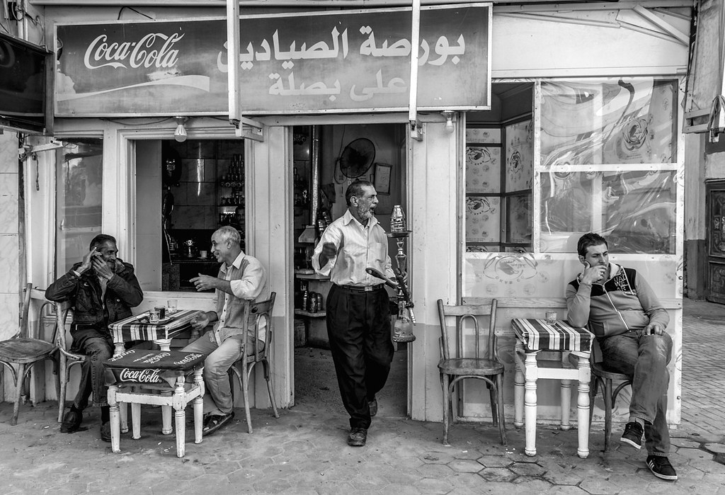 Each in his own world A traditional coffee shop in Alexand… Flickr