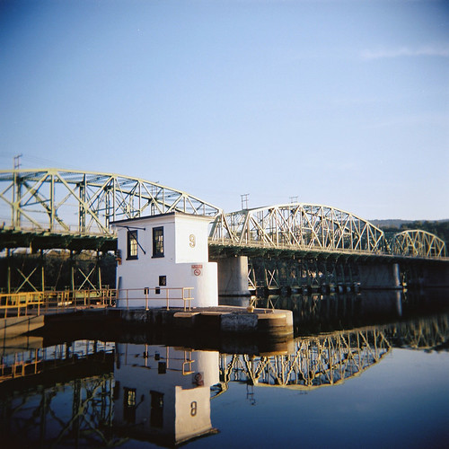 Gatehouse and dam, Erie Canal Lock 9 This is the upstream … Flickr