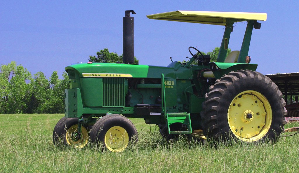 John Deere 4020 Tractor Parked In The Field Storage Shed I… Flickr
