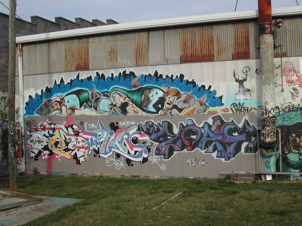 NC Museum of Art, graffiti (Polk Youth Ctr) The former Pol… Flickr