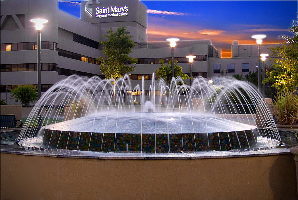 Water fountain Water fountain at Saint Mary's Hospital in … Flickr