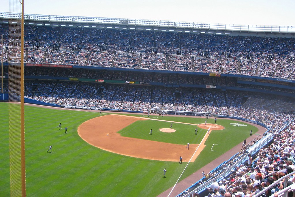 NY Bronx Yankee Stadium Left Field The blue Yankee St… Flickr